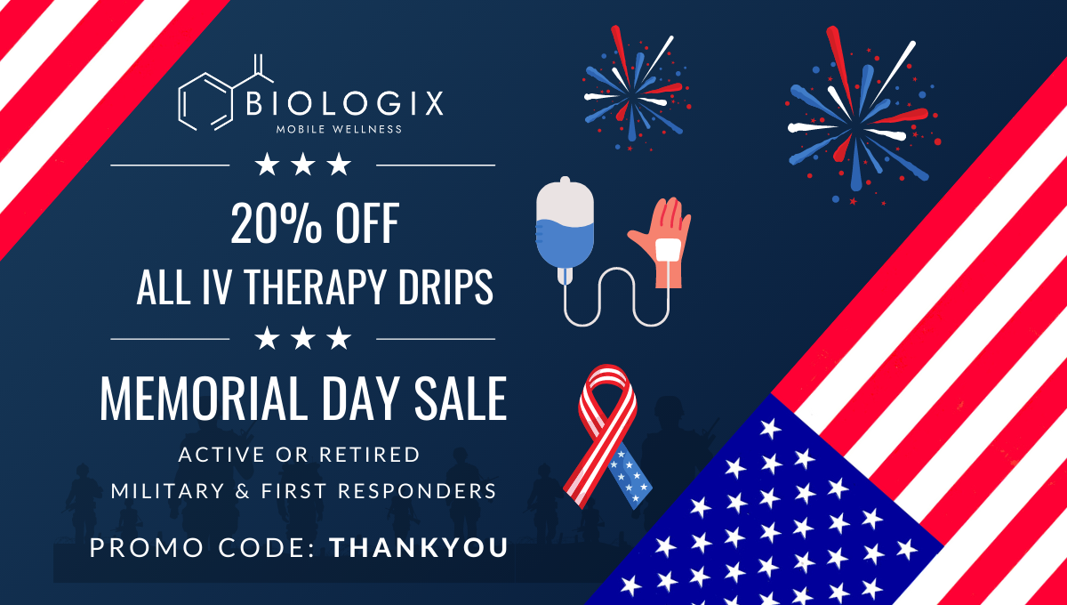 Memorial day iv therapy promotions